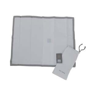 Restoration Hardware Teen grey border pillow sham Standard NWT